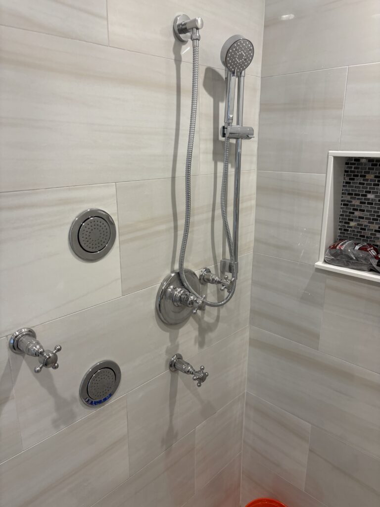 Shower Stall Renovation in Staten Island — new shower installation